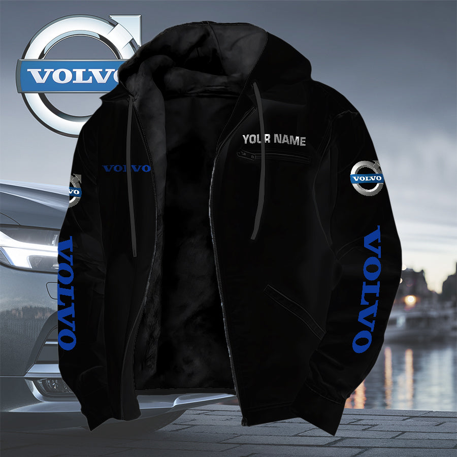 Personalized VV Left Chest Zipper Pocket Jacket