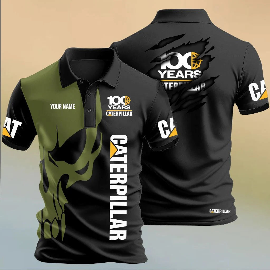 Personalized CAT Limited Edition 3D Polo Shirts