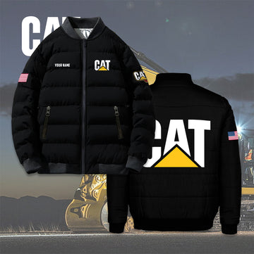 Personalized CAT Bomber Puffer Jacket