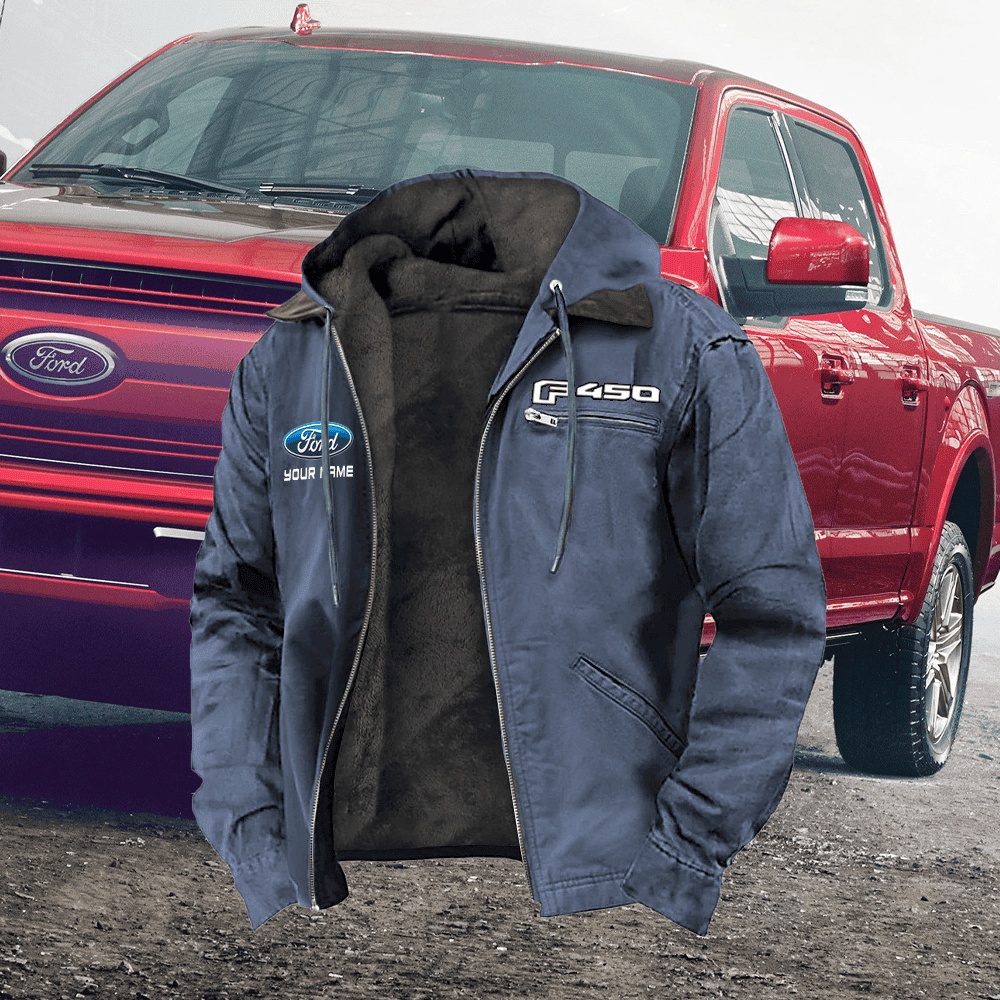 Personalized FD F-450 Left Chest Zipper Pocket Jacket