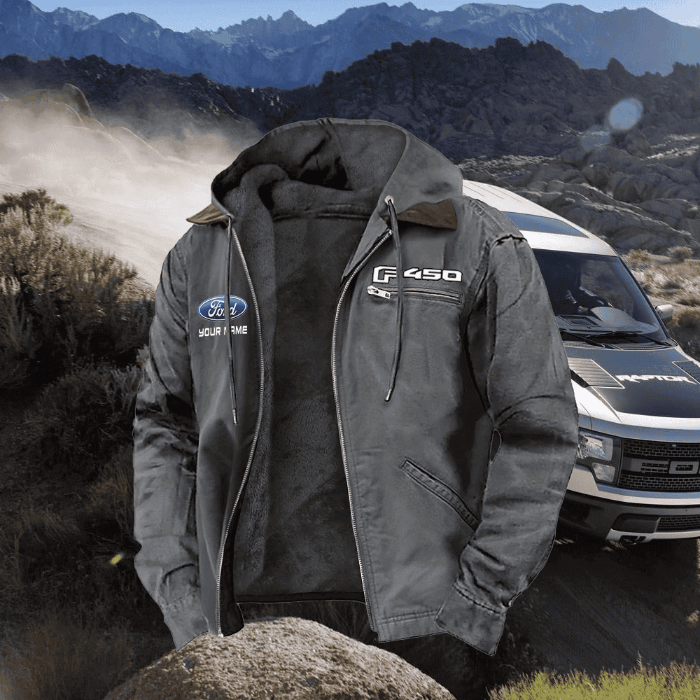 Personalized FD F-450 Left Chest Zipper Pocket Jacket