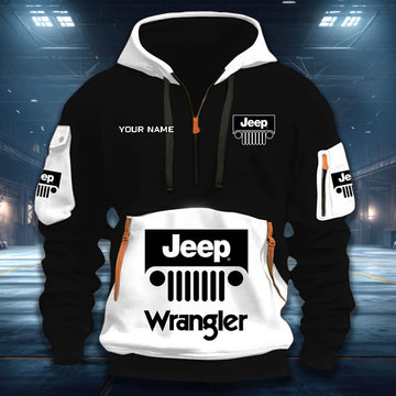 Custom Name JP Wrangler DDQHZH20121 Quarter Zip Hoodie