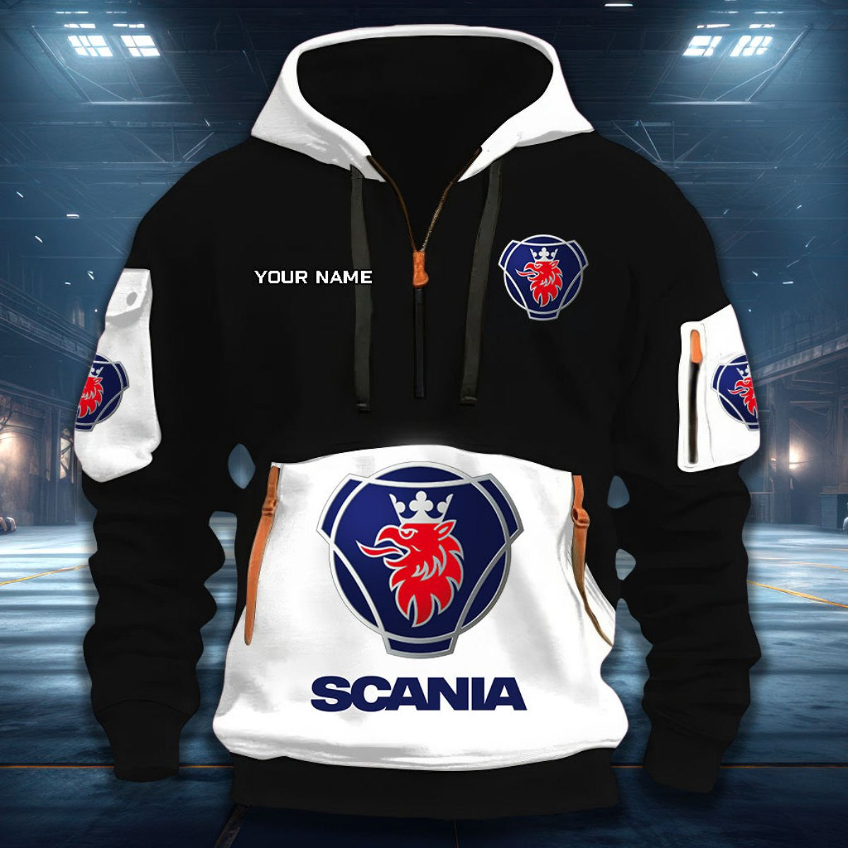 Custom Name SCN Quarter Zip Hoodie