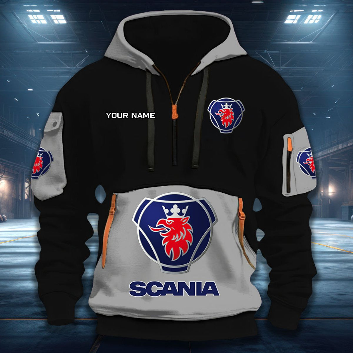 Custom Name SCN Quarter Zip Hoodie