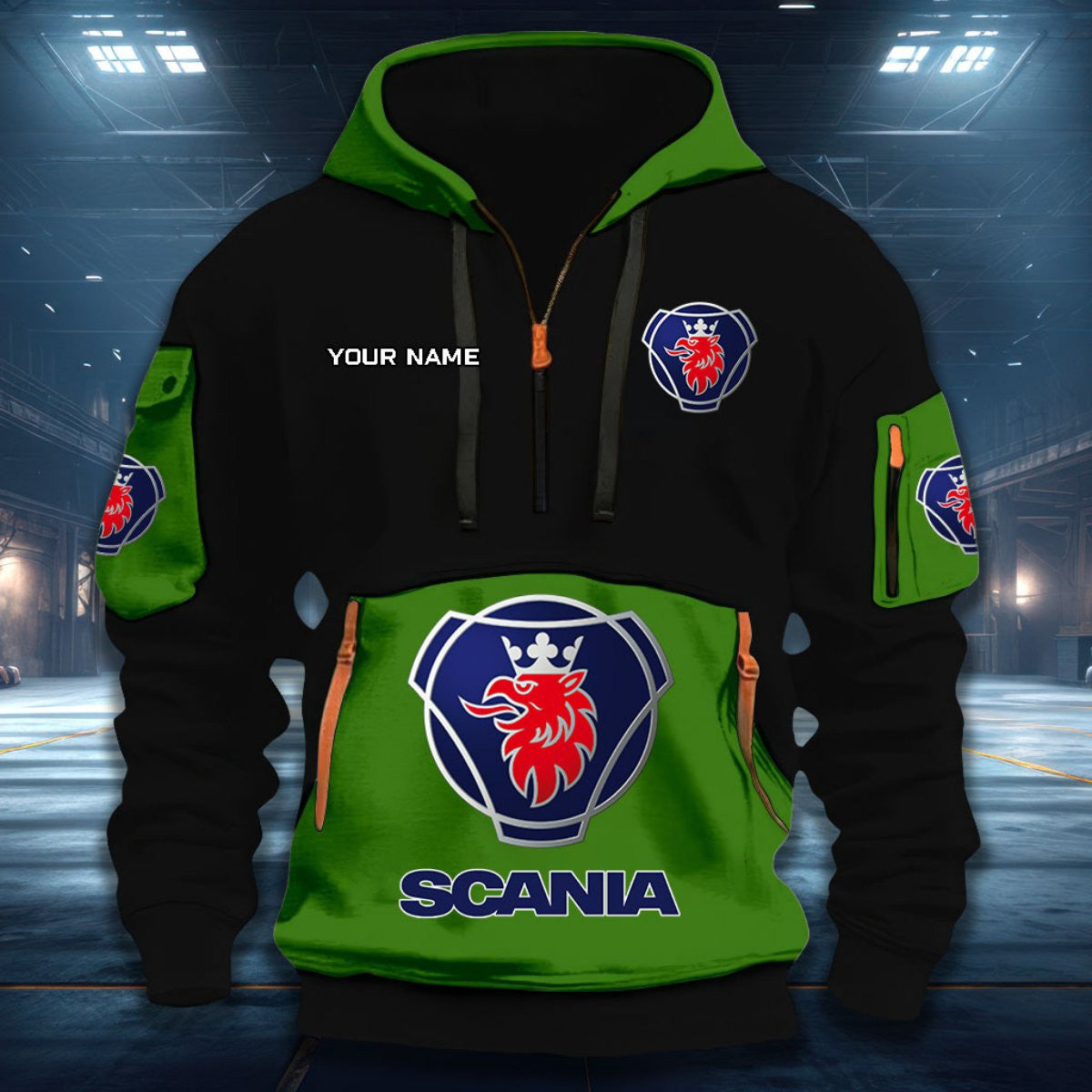 Custom Name SCN Quarter Zip Hoodie