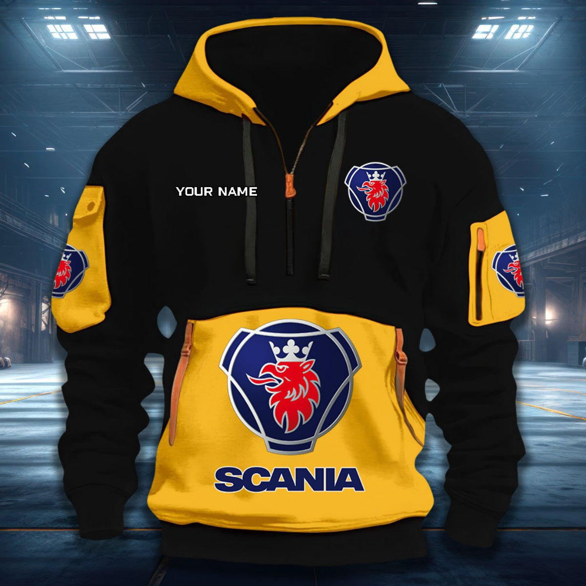 Custom Name SCN Quarter Zip Hoodie