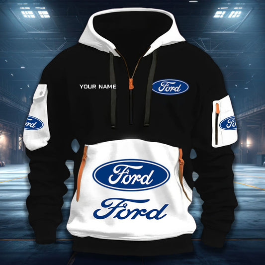 Ford FD DQHZH20011 Quarter Zip Hoodie