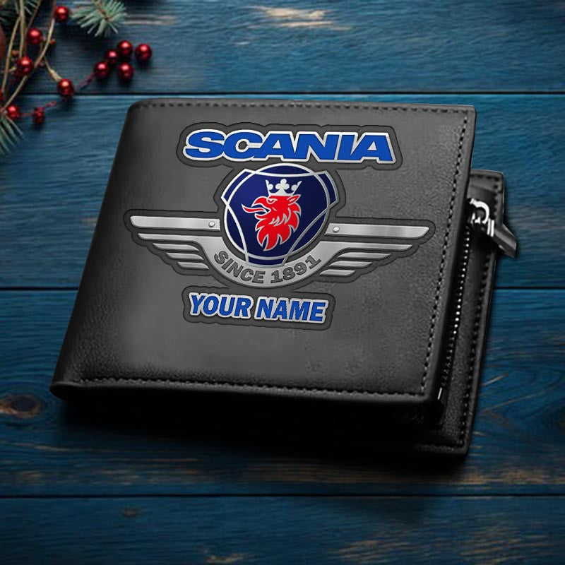 Custom Name SCN  2D Leather Wallet