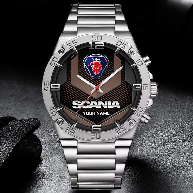 Custom Name SCN Multicolor Steel Watch
