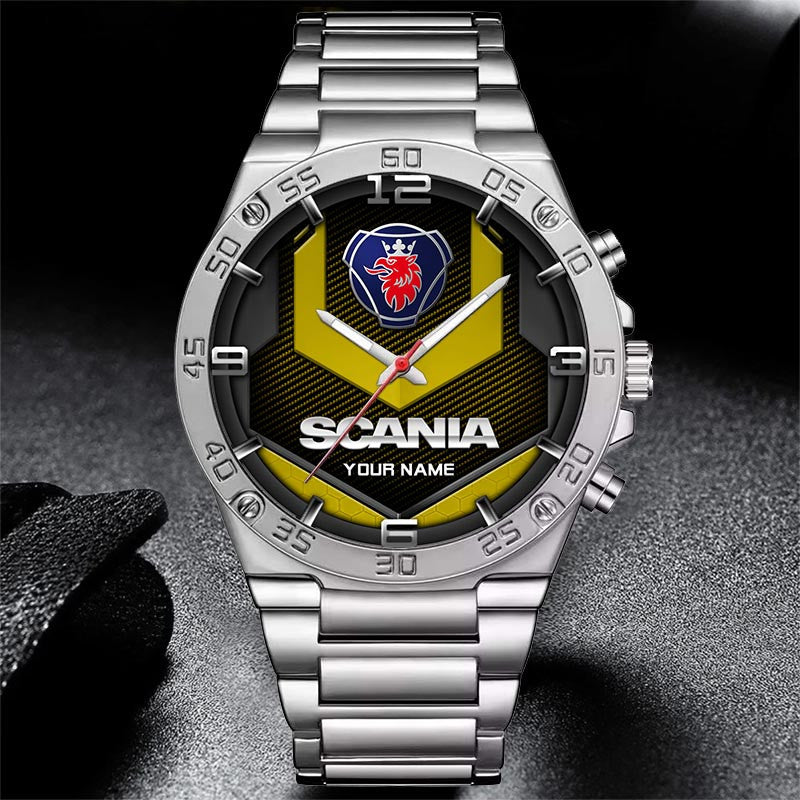Custom Name SCN Multicolor Steel Watch