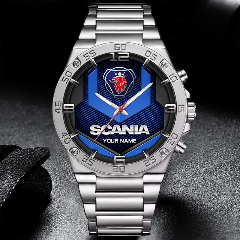 Custom Name SCN Multicolor Steel Watch