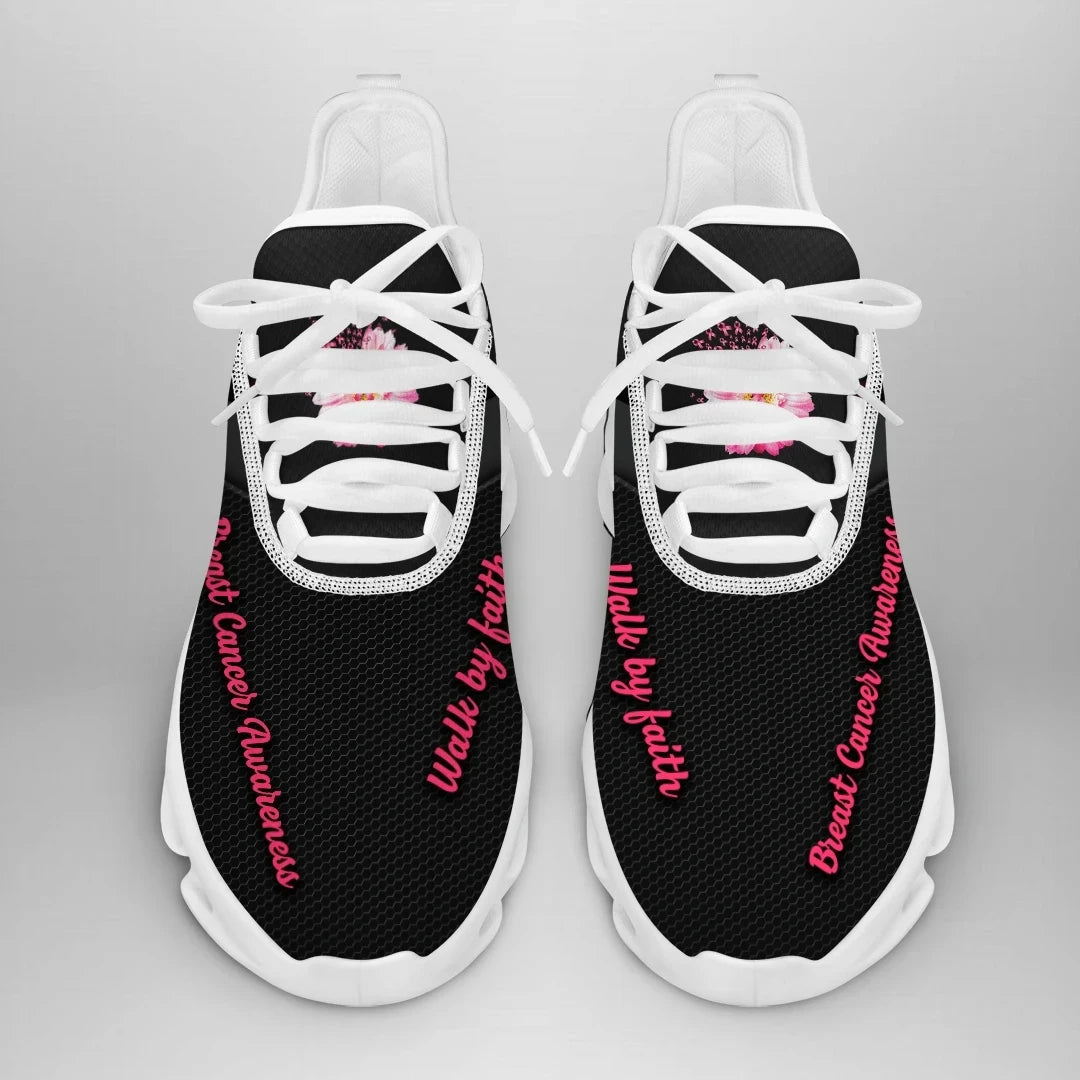 Custom Text Breast Cancer Awareness Sneaker _ QUY2405