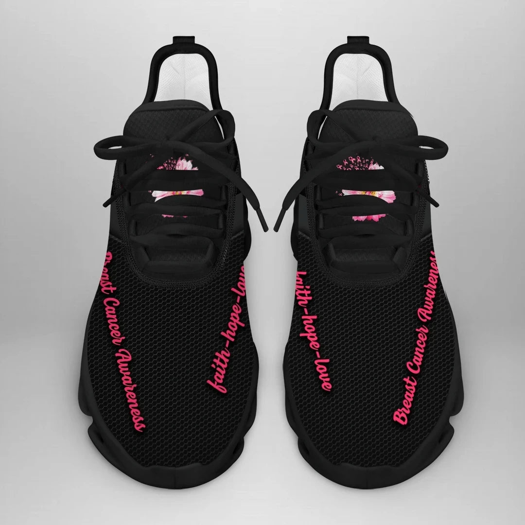 Custom Text Breast Cancer Awareness Sneaker _ QUY2405