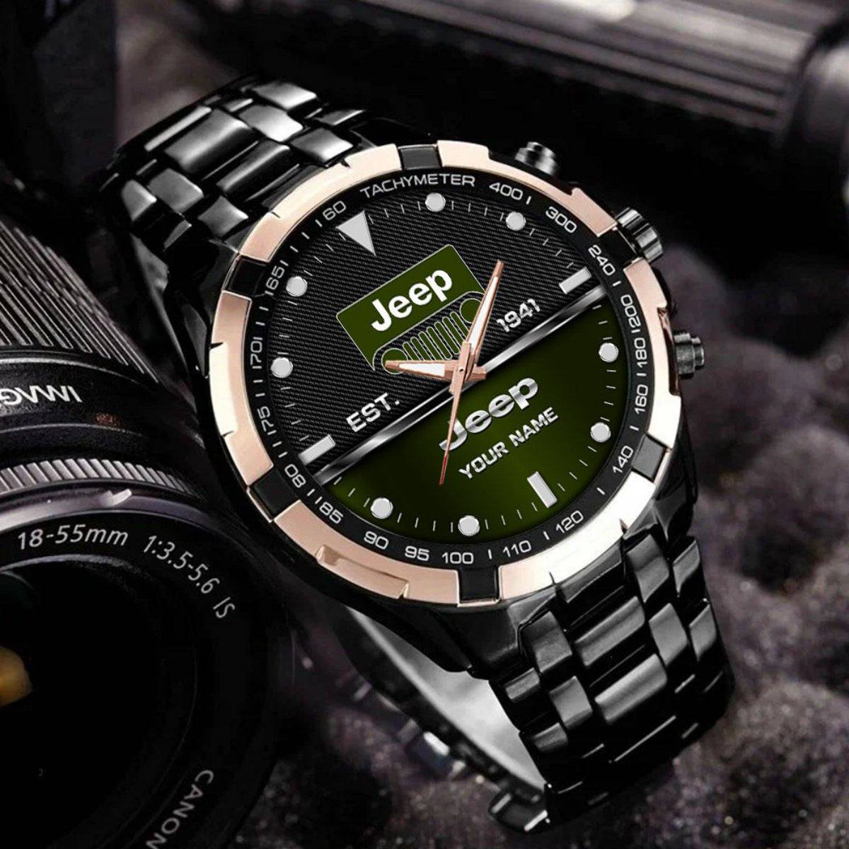 Custom Name JP DDQWATK30124 Stainless Steel Watch