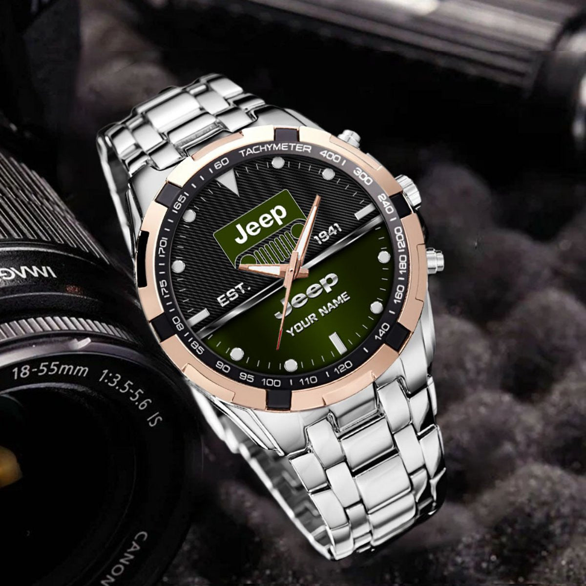 Custom Name JP DDQWATK30124 Stainless Steel Watch