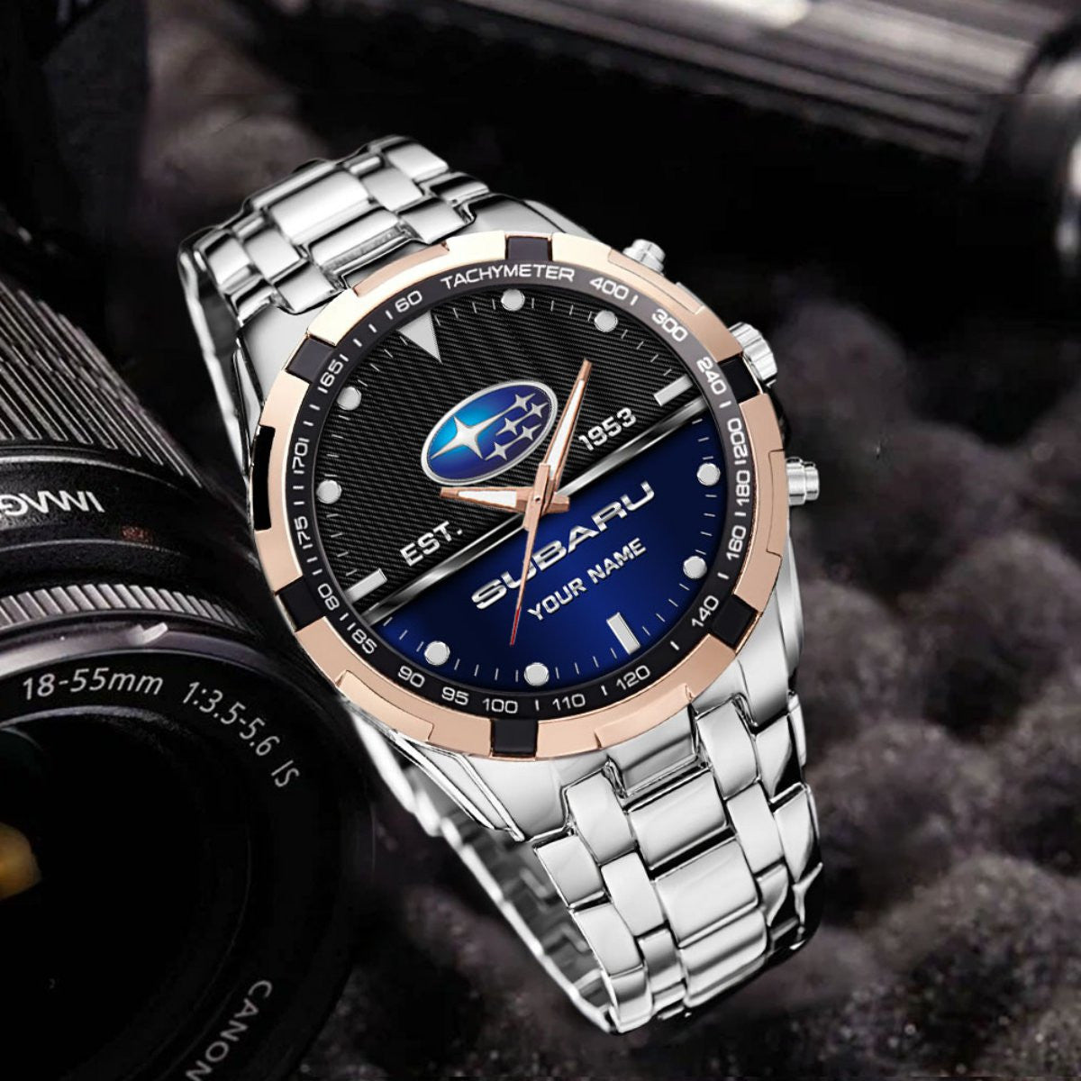 Custom Name SBR Stainless Steel Watch