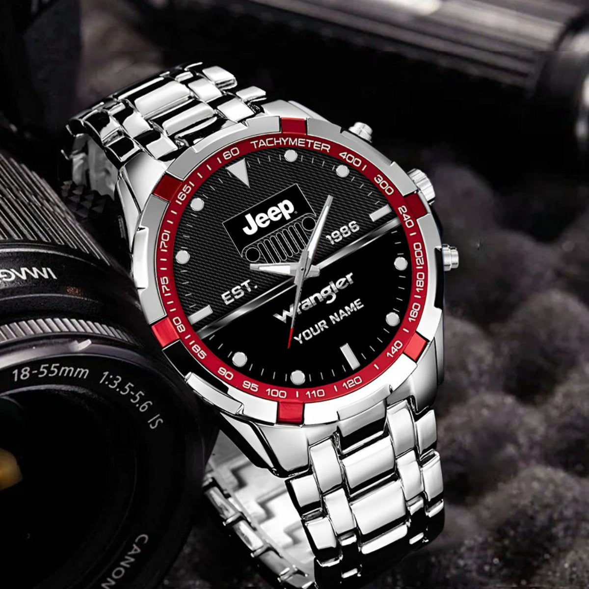 Custom Name JP Wrangler DDQWATK30125 Stainless Steel Watch