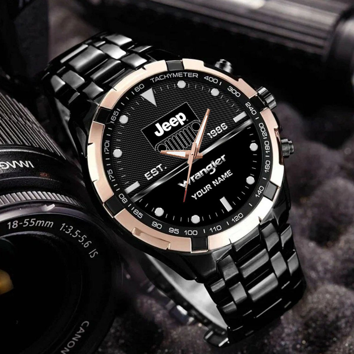 Custom Name JP Wrangler DDQWATK30125 Stainless Steel Watch
