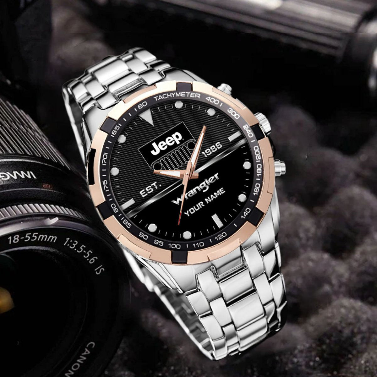 Custom Name JP Wrangler DDQWATK30125 Stainless Steel Watch