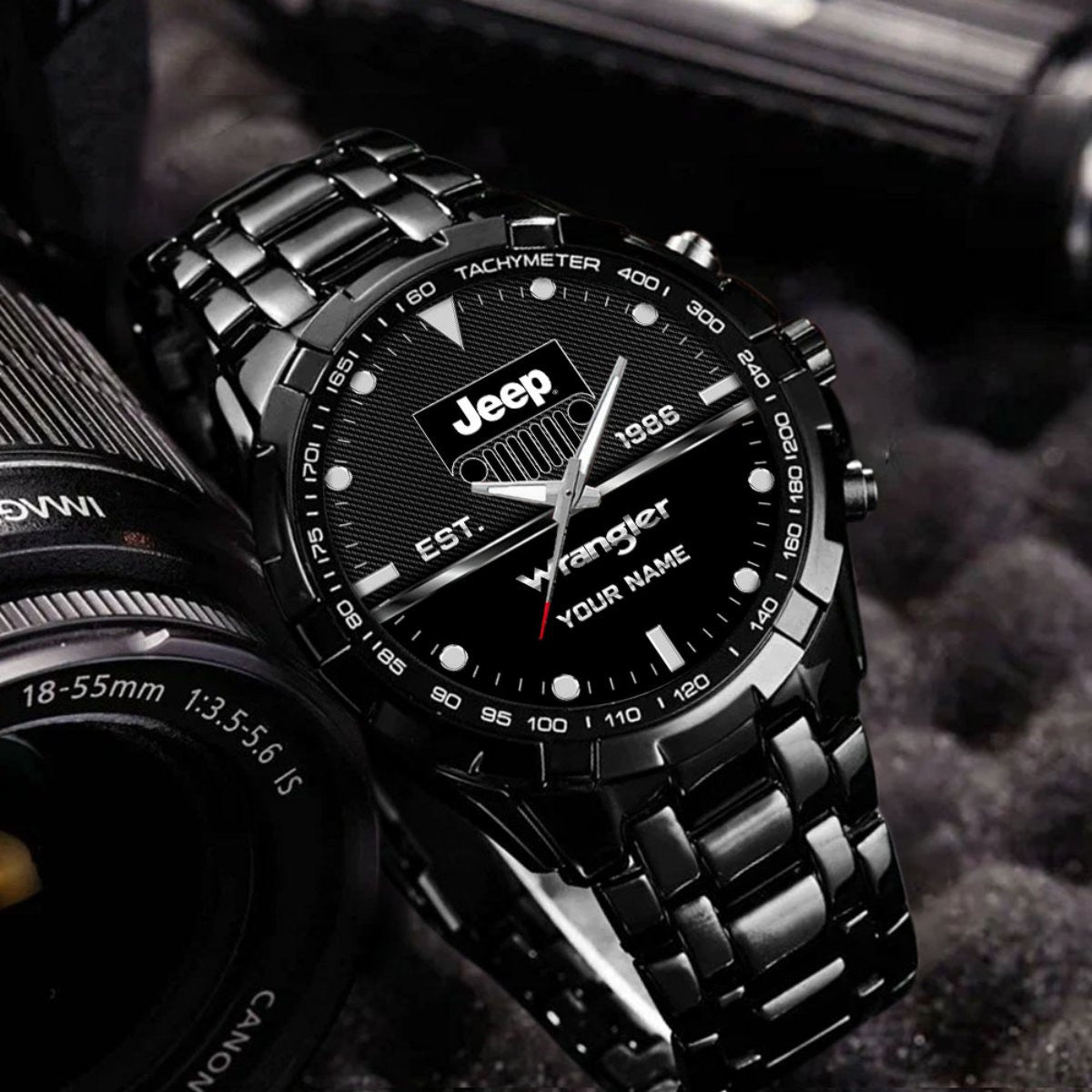 Custom Name JP Wrangler DDQWATK30125 Stainless Steel Watch