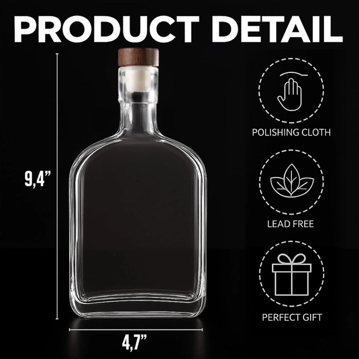 FD Ford WINWB10010 Whiskey Bottle