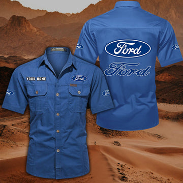 Ford DDQQB10011 Military Cargo Cotton Shirts