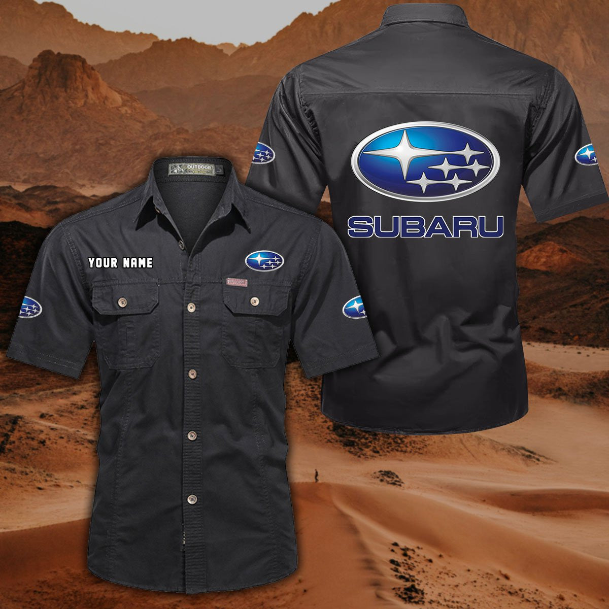 Custom Name SBR DDQQB10092 Military Cargo Cotton Shirts