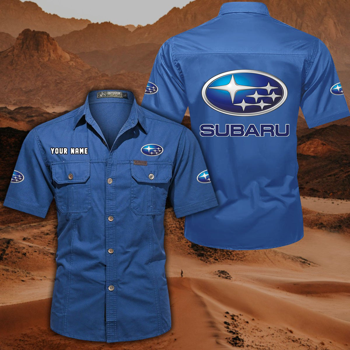 Custom Name SBR DDQQB10092 Military Cargo Cotton Shirts