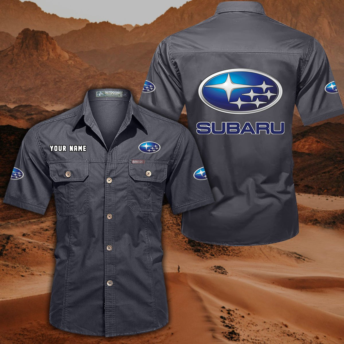 Custom Name SBR DDQQB10092 Military Cargo Cotton Shirts