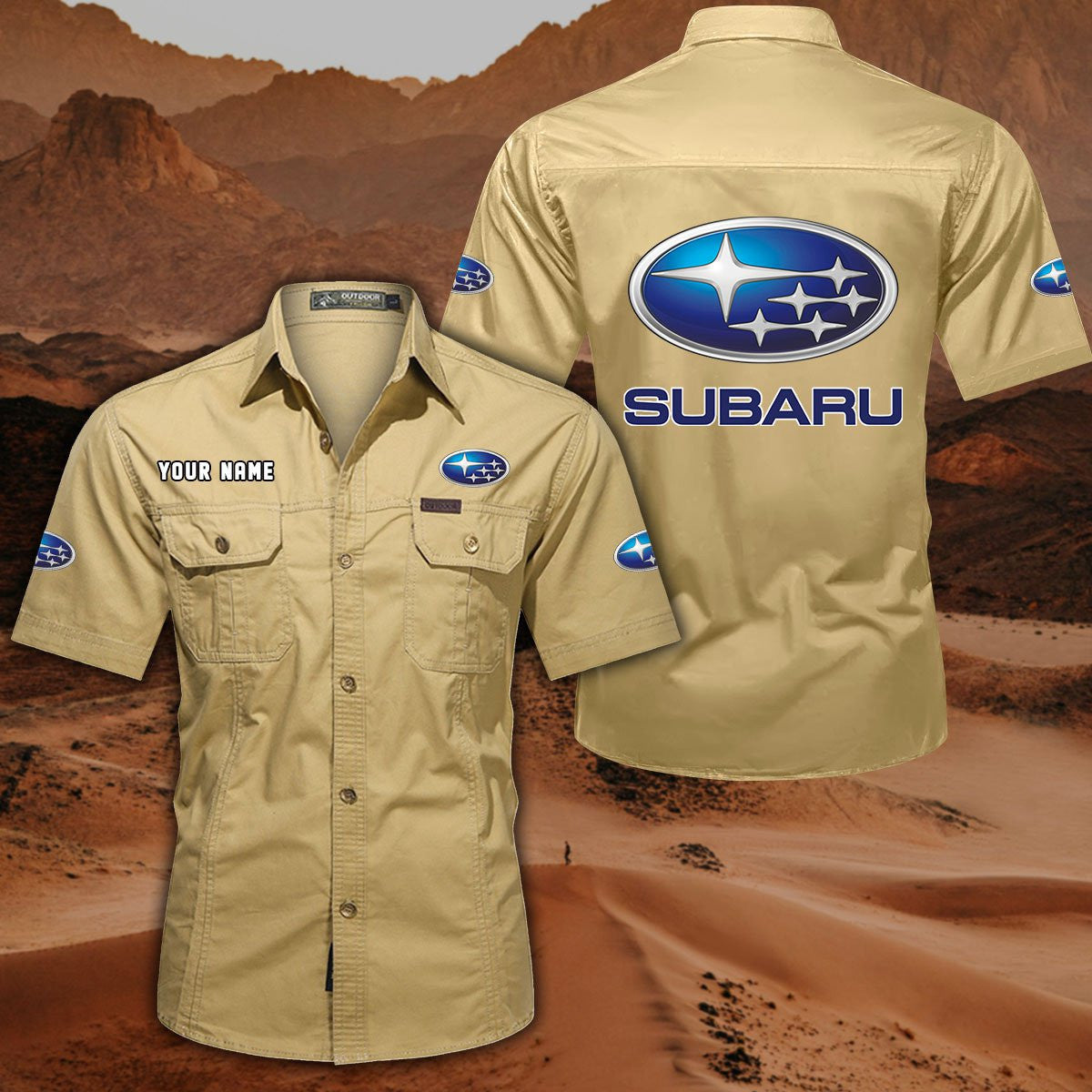 Custom Name SBR DDQQB10092 Military Cargo Cotton Shirts