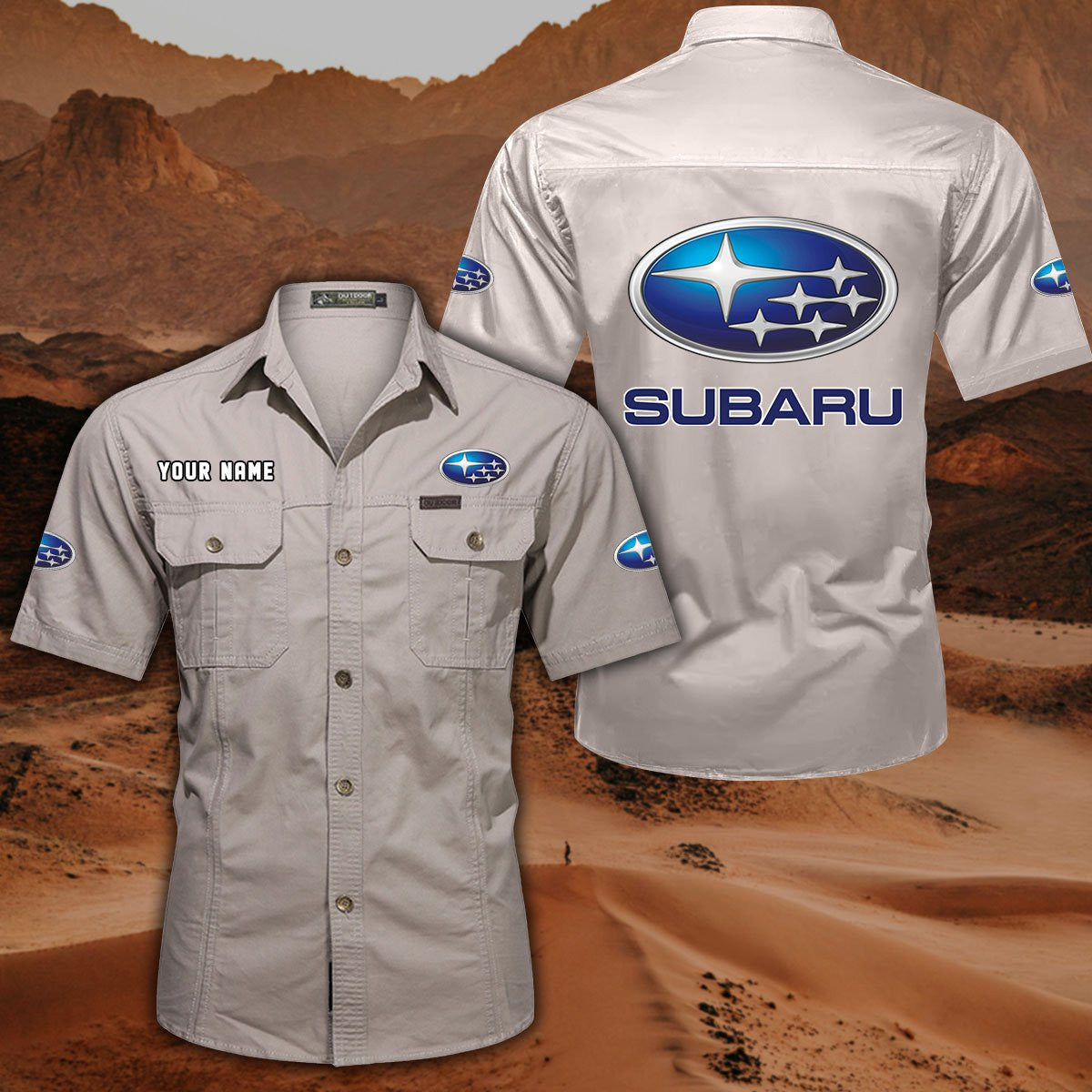 Custom Name SBR DDQQB10092 Military Cargo Cotton Shirts
