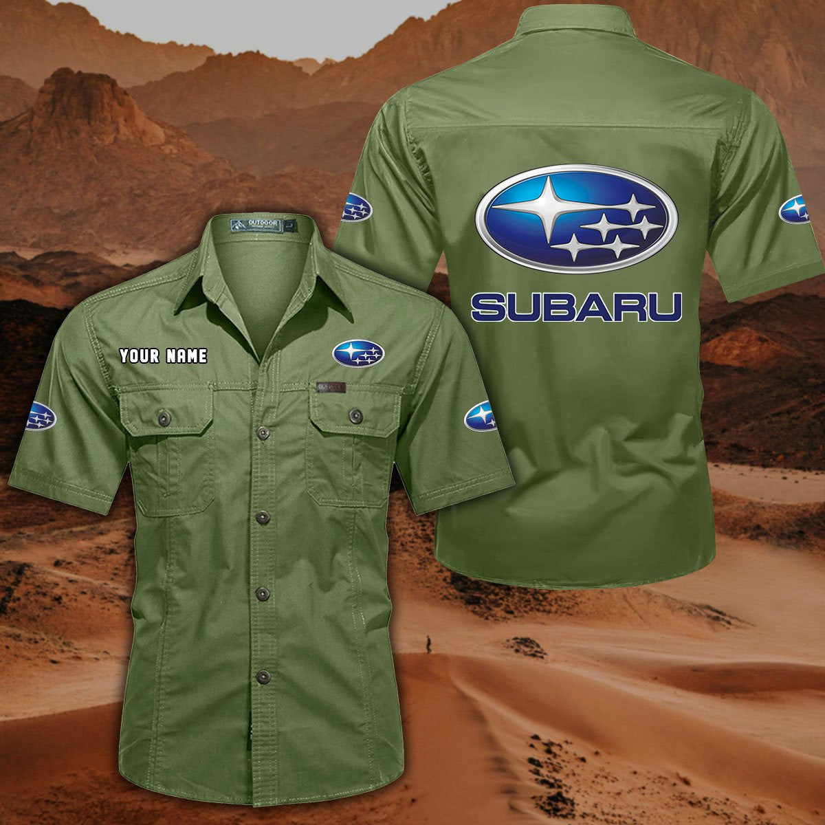 Custom Name SBR DDQQB10092 Military Cargo Cotton Shirts