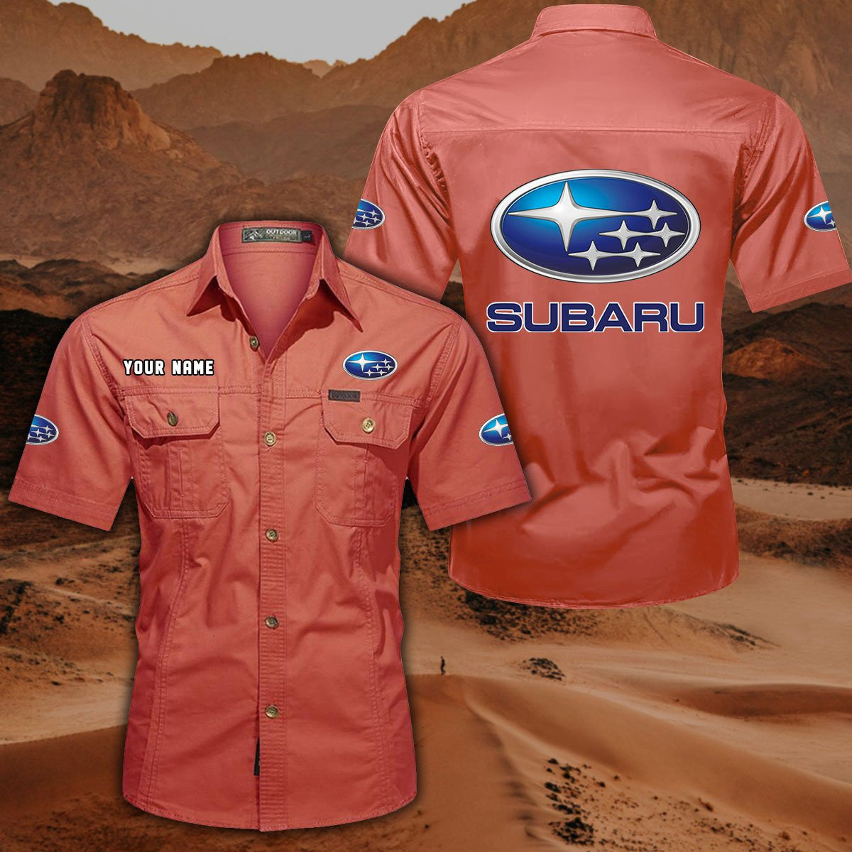 Custom Name SBR DDQQB10092 Military Cargo Cotton Shirts
