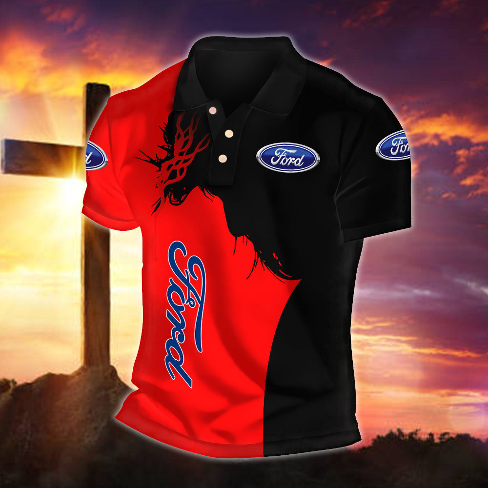 FD Ford WINA30010 Fueled by Faith Polo Shirt