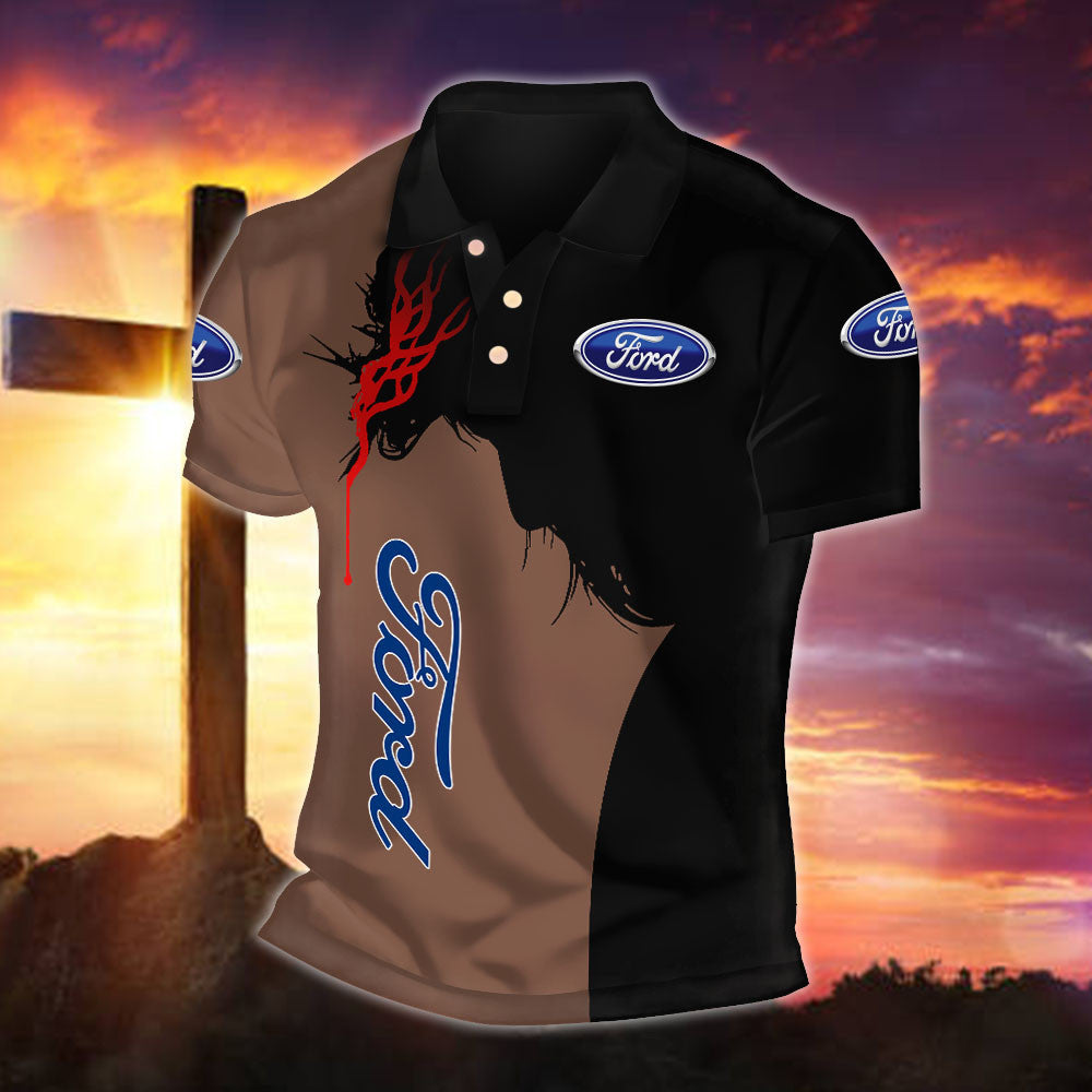 FD Ford WINA30010 Fueled by Faith Polo Shirt