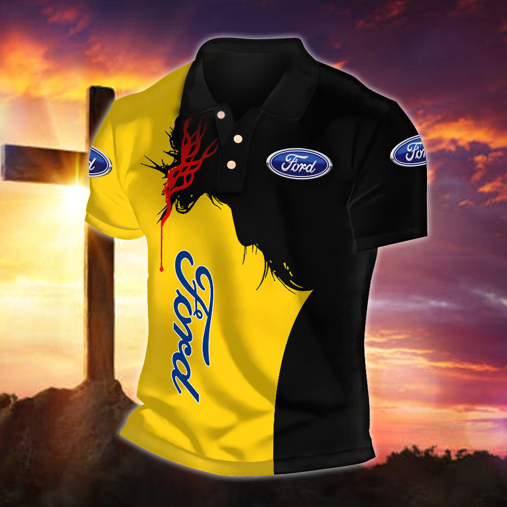 FD Ford WINA30010 Fueled by Faith Polo Shirt