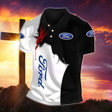 FD Ford WINA30010 Fueled by Faith Polo Shirt