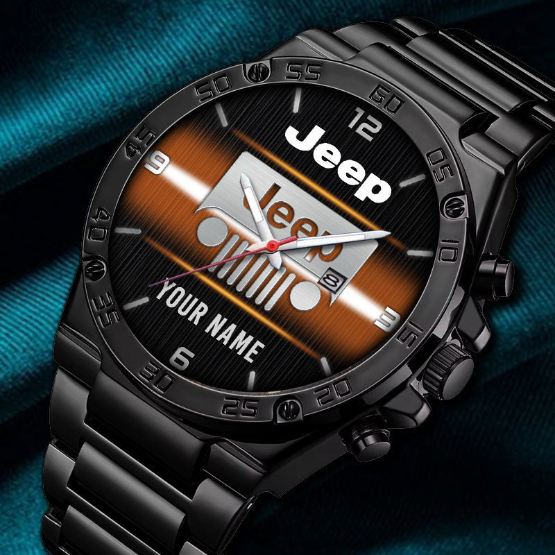 Custom Name JP DMHZ0375 Multicolor Steel Watch