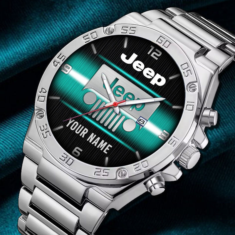 Custom Name JP DMHZ0375 Multicolor Steel Watch