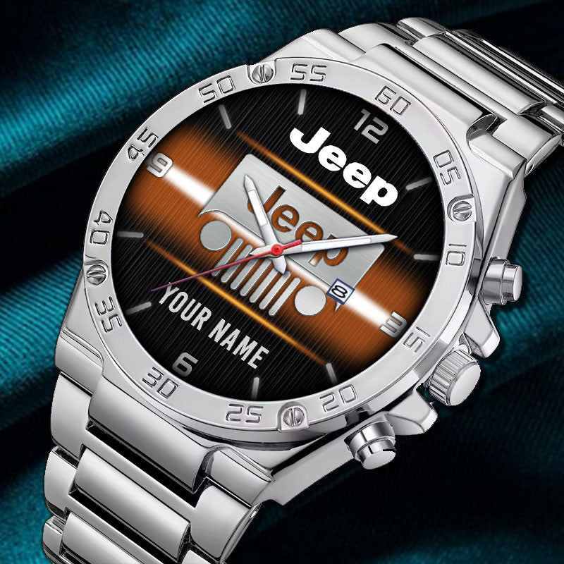 Custom Name JP DMHZ0375 Multicolor Steel Watch