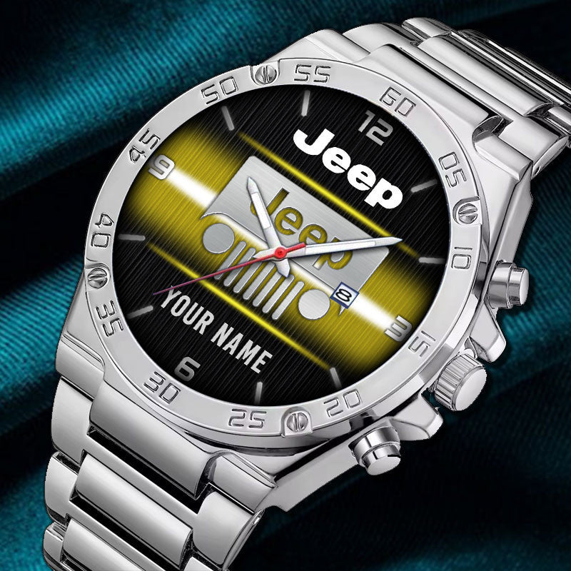 Custom Name JP DMHZ0375 Multicolor Steel Watch