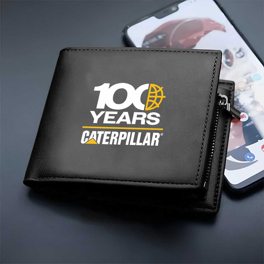 CAT 100 Years Personalized Leather Wallet For Fans – Limited Edition YVT1033
