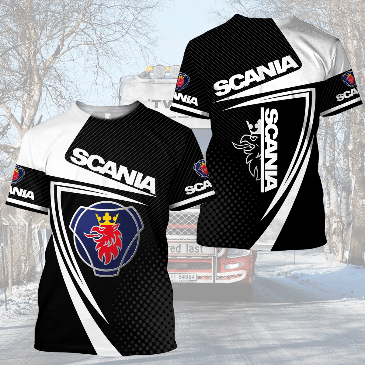 SCN 3D Hoodie Black YVT0030