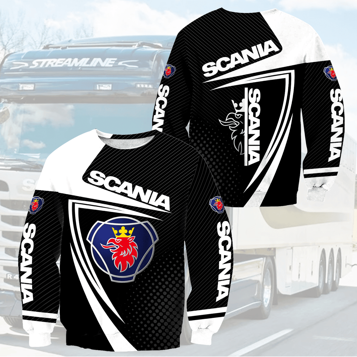 SCN 3D Hoodie Black YVT0030