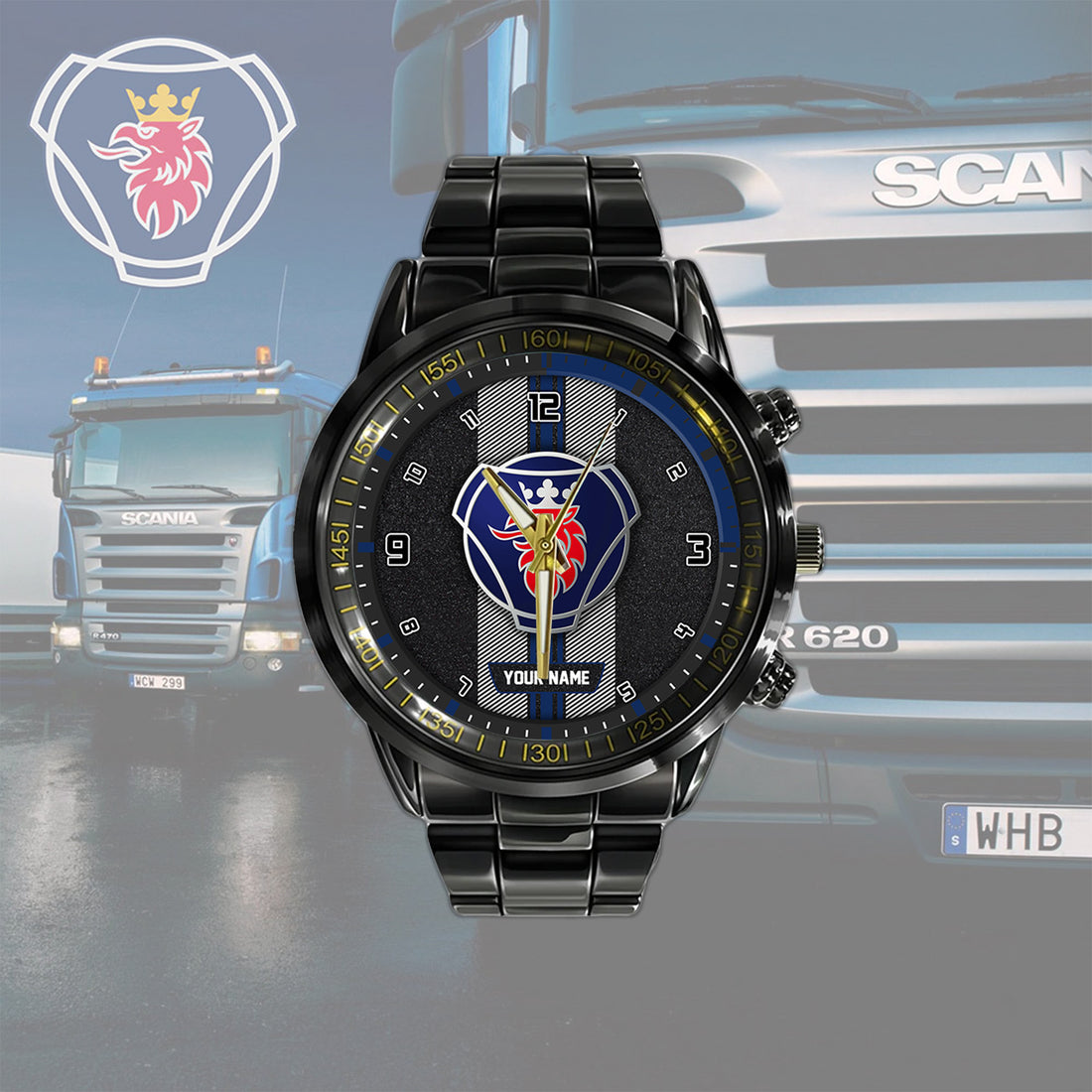 SCN New Personalized Black Hand Watch for fan-Limited Edition YVT0487