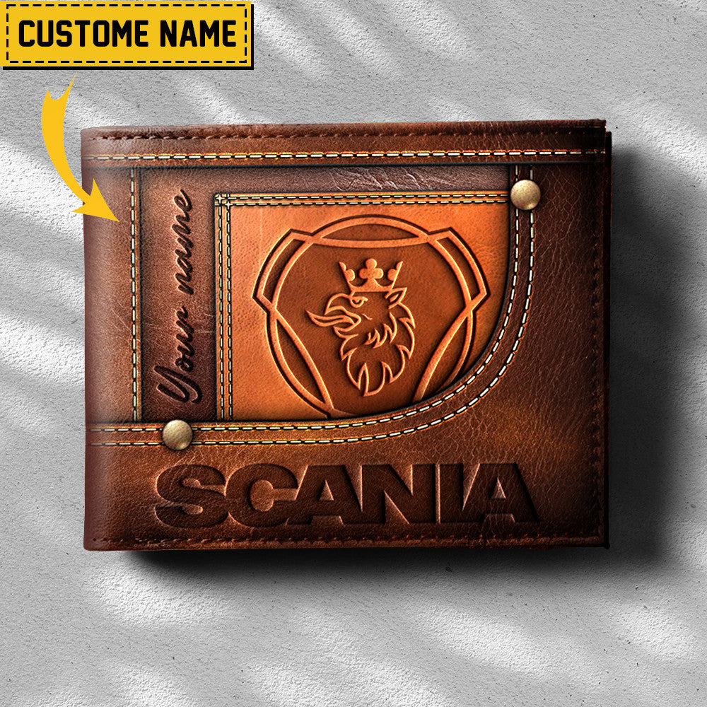 Custom Name SCN Leather Wallet YVT0698