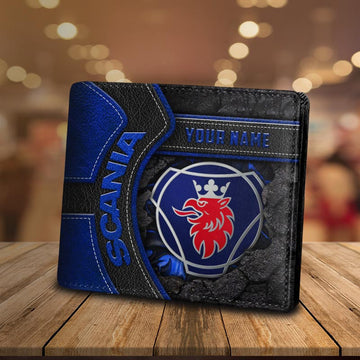 Custom Name SCN Leather Wallet Multicolor YVT0791