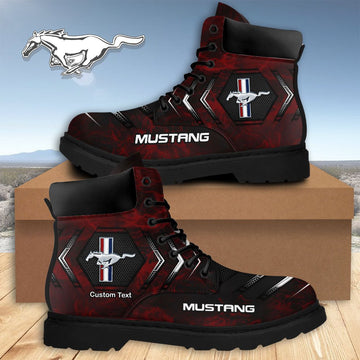Custom Name FM Leather Boots QUY3822