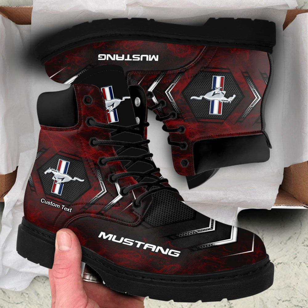 Custom Name FM Leather Boots QUY3822