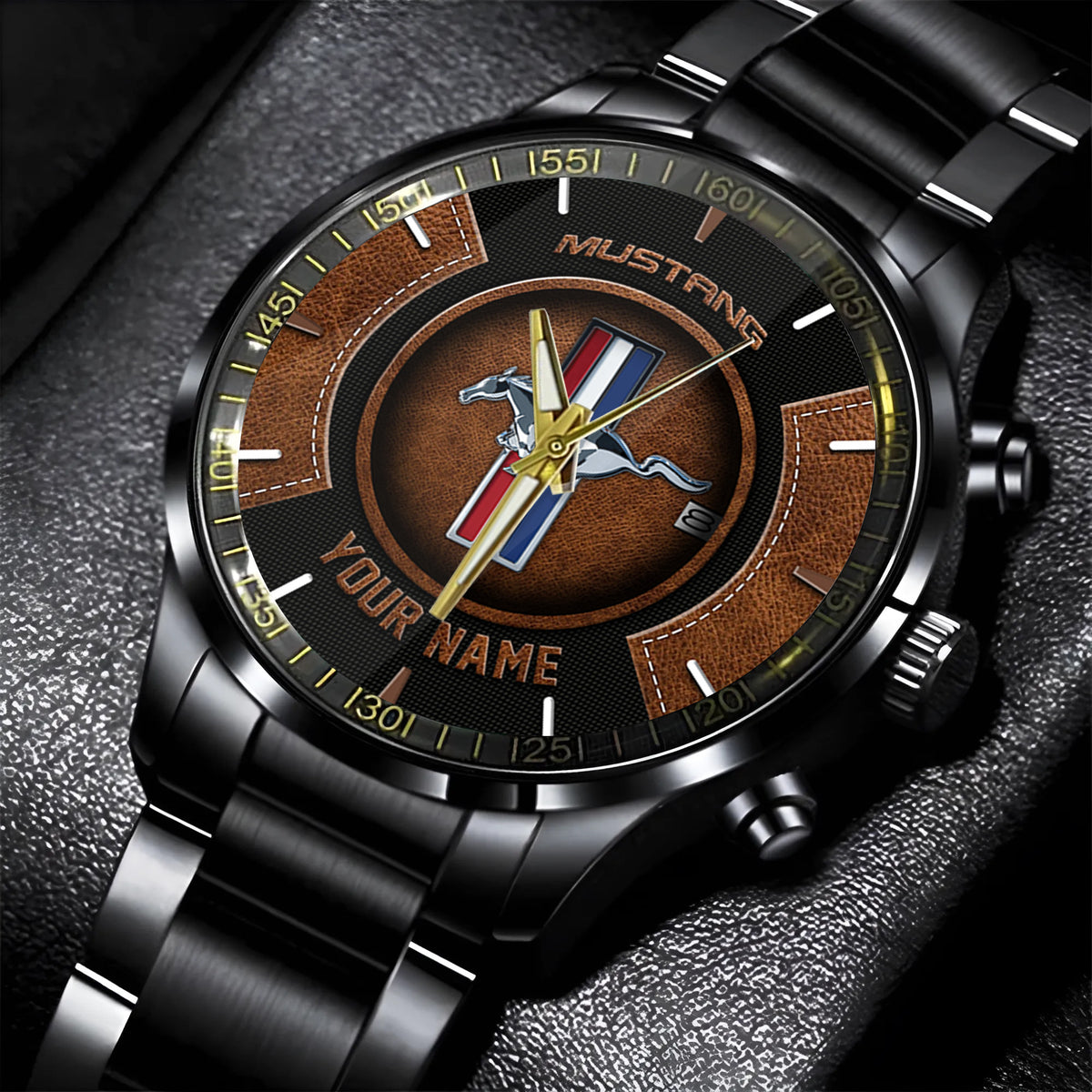 FM New Personalized Black Hand Watch for fan-Limited Edition YVT0423